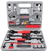 COTOUXKER Bike tool kit, 44pcs Bicycle Tool Kit for Easy Mountain Bike Maintenance and Repair wit...