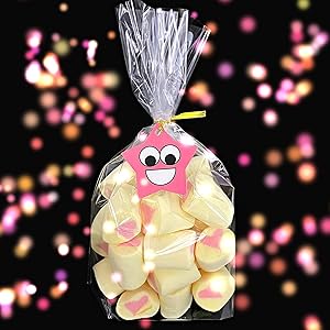 9x11basket gift bag clear big favor bags birthday bottom gusset cellophane treat candy bags,