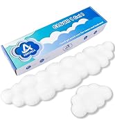ABRONDA Gel Cloud Keyboard & Mouse Wrist Rest Set - Cloud Keyboard Wrist Rest Pad & Mouse Support...