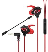VersionTECH. Gaming Earbuds with Mic, In-Ear Gaming Headphones Wired with Microphone Dual Audio D...
