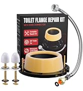 Extra Thick Toilet Wax Ring Replacement Kit with Flange & 16