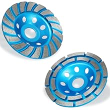 Diamond Concrete Masonry Grinding Cup Wheels 115mm Set Double Row Turbo Row Segment Shaping Cleaning