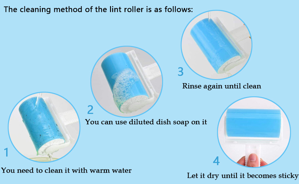 the cleaning method of the lint roller