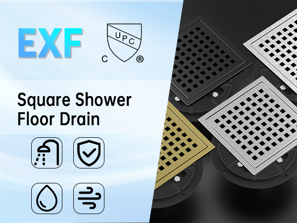 exf square shower drain