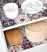 Adhesive Shelf Liner Patterned Contact Paper Drawer and Shelf Liner Creative Covering Peel and St...