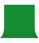 UTEBIT Green Backdrop 5 x 6.5 ft Photography Background Green Cloth Collapsible Chromakey Back Dr...