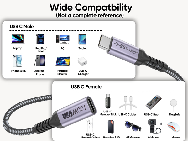 usb c 3.2 extension cable