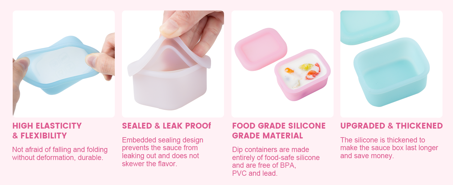 sauce containers for lunch box