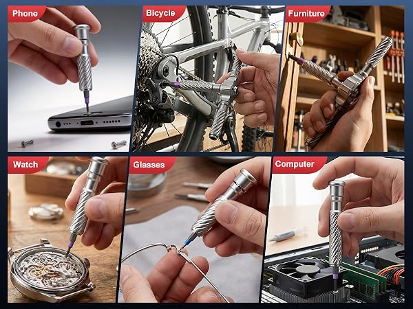 Magnetic Ratchet Screwdriver Set
