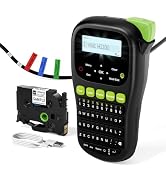 Vixic Label Maker Machine, H1100 Label Maker with Backlit LCD Screen, Portable Label Maker Waterp...
