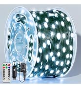 BrightChristmas Christmas Lights 1200 LED 394 FT, Waterproof Outdoor String Lights with Remote an...