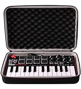 LTGEM Travel Hard Carrying Case for Akai Professional MPK Mini MK3 / MPK Mini Play MK3 / MPK Mini...
