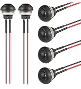 VEXUNGA 12MM Momentary Push Button Switch ON Off Round Mini Waterproof Push Buttons Switches 1A 2...