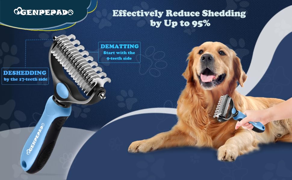 dog rake matted hair