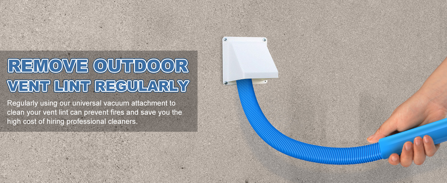dryer vent cleaner kit with Universal Connector
