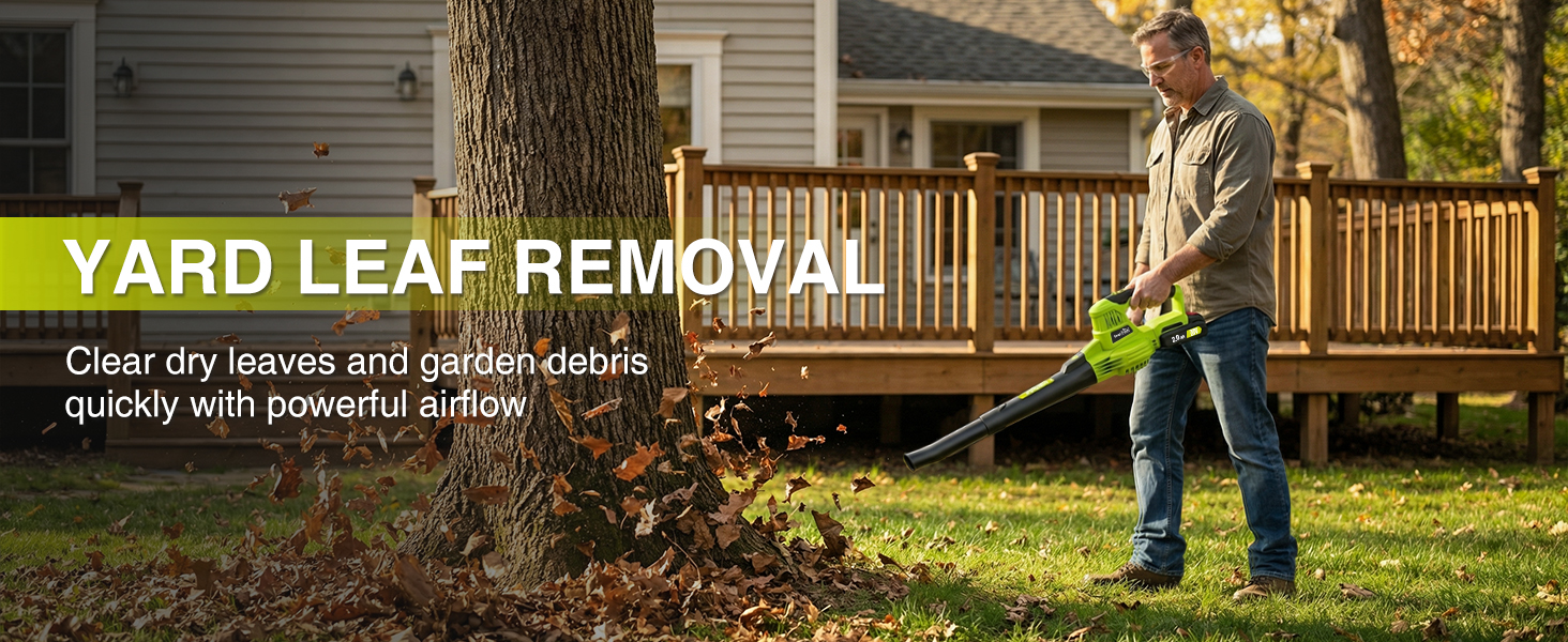 SnapFresh 20V Cordless Leaf Blower