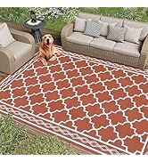 Garvee Outdoor Rug 9x12 Waterproof for Patio Clearance,Large Plastic Straw Mat for Camping,Porch,...