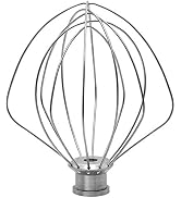 KITCHPOWERR KN256WW 6-Wire Whip Attachment for KitchenAid 6 Quart Bowl-Lift Stand Mixer Accessory...