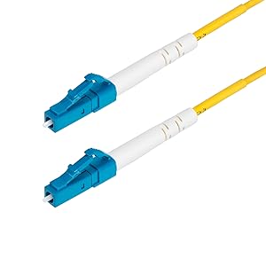 LC to LC (UPC) OS2 Single Mode Simplex Fiber Optic Cable, 9/125µm, 40G/100G, Bend Insensitive