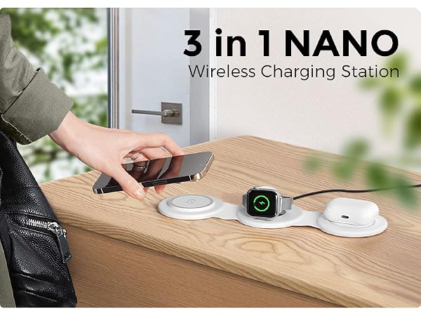 3 in 1 wireless charger station