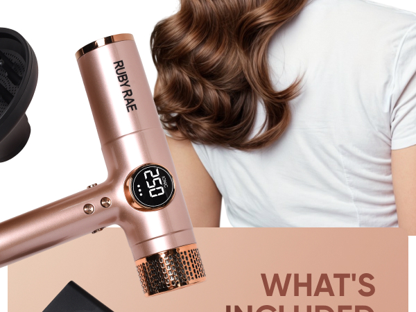 A dual voltage hair dryer ideal for travel