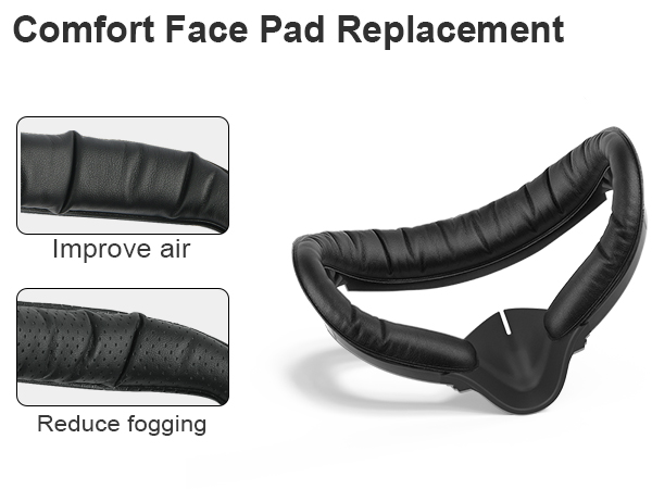 VR Facial Interface for Oculus Quest 2 Face Pad Replacement, Face Cushion Pad