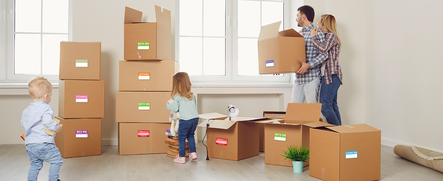 Home Moving Labels