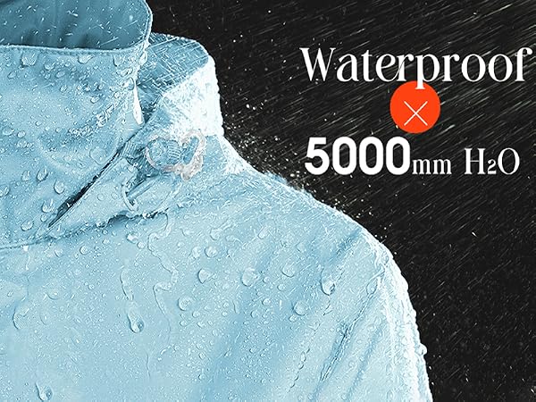 Hount Women Rain Jackets Travelling Portable Raincoats