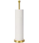 Songtec Gold Toilet Paper Holder Stand with Reserve, Floor Standing Tisse Roll Holder for 4 Rolls...