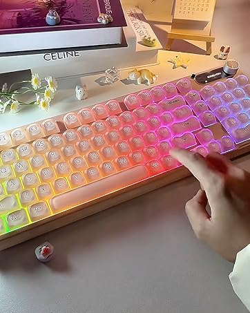 Wired Pink Keyboard
