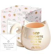 Unique Birthday Gifts for Women, Cute Christmas Mothers Day Gift Sets with Mug Necklace, Thank Yo...