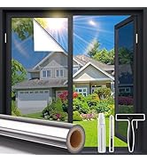 Coavas One Way Privacy Window Film, Window Tint for Home, Daytime Reflective Mirror Glass Windows...