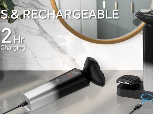Rechargeable Electric Shaver for Men