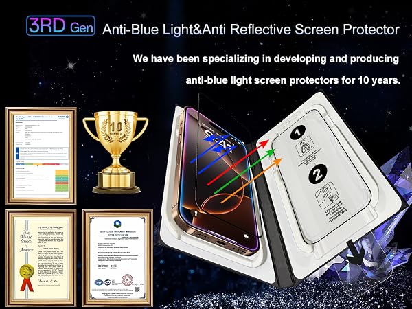 iPhone 16 Pro Max Screen Protector Glare A+01M