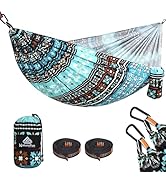 NATUREFUN Ultra-Light Travel Camping Hammock | 300kg Load Capacity,Breathable,Quick-Drying | 2 x ...
