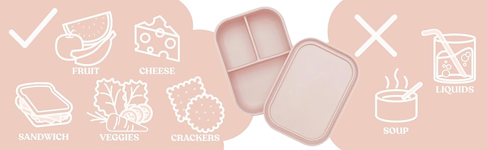 pink bento box suitable food