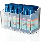 First-zgel Drink Packet Organizer, Magnetic Water Packet Organizer for Fridge, Premium Acrylic Dr...