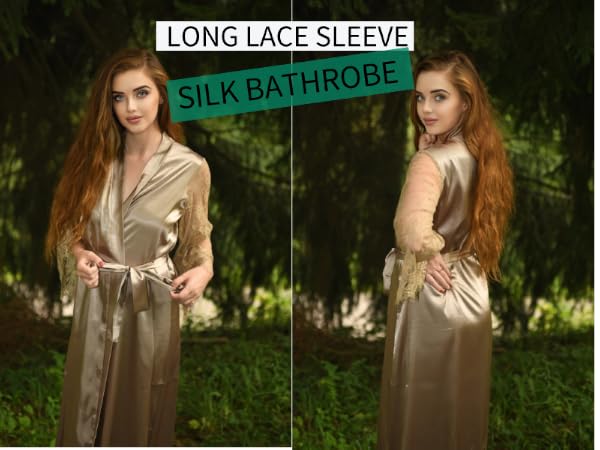 silk robe for women