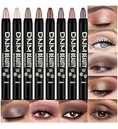 HHLTOH 8Pcs Cream Eye Shadow Brightener Sticks Set for Eyes, Champagne Pearl Taupe Bronze Cocoa S...