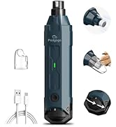 Pedgogo Dog Nail Grinder Super Quiet (45 db) 6-Speed pet nail grinder with 2 LED Lights 12000RPM ...