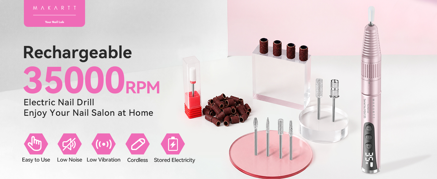 Rechargeable Nail Drill