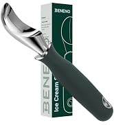 Beneno Heavy Duty Ice Cream Scoop with Comfortable Grip Long Handle, Upgraded Anti-fracture Durab...