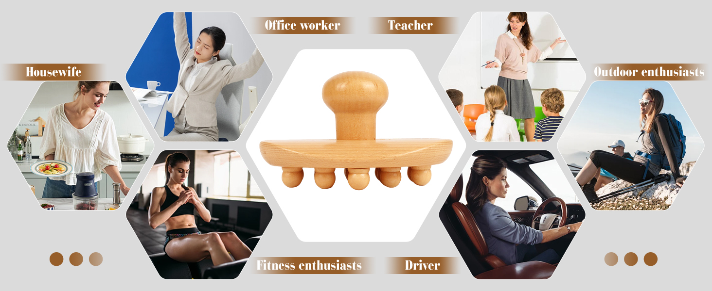 wooden cellulite massager