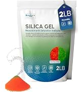 BonAura 2LB Silica Gel, Silica Balls, Also Suitable As Filament Dryer, Silicate Desiccant Regener...