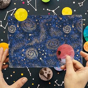 Galaxy Nebula Star planets Gorgeous neon stars