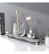 Water Absorbing Stone Tray for Sink, Diatomite Drying Stone for Kitchen Bathroom Counter, Decorat...