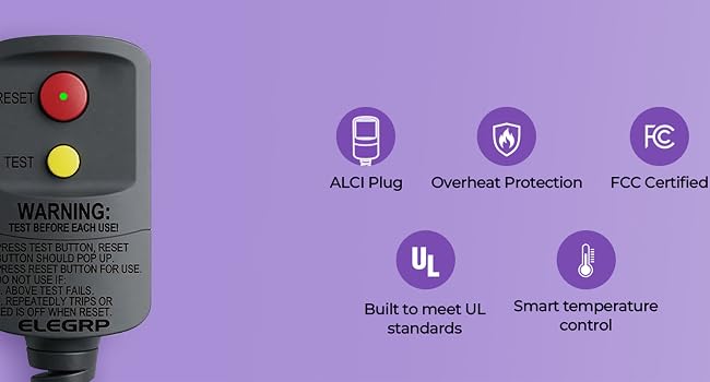 ALCI plug Overheat protection Smart temperature control FCC certified Built to meet UL standards
