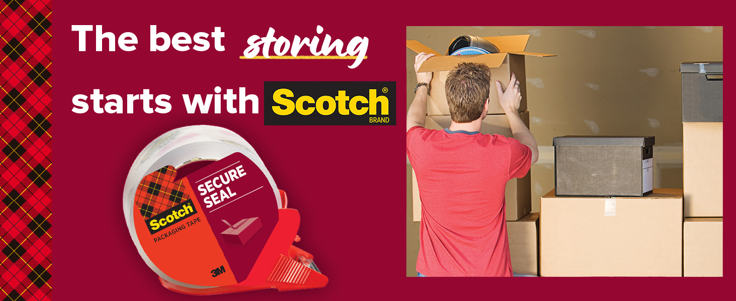 The best storing starts with Scotch Secure Seal Packaging Tape