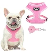 PUPTECK Soft Mesh Dog Harness and Leash Set Pet Puppy Cat Comfort Padded Vest No Pull Harnesses, ...