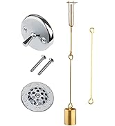 Tub Drain Linkage Assembly with Trip Lever and Strainer Done Cove, Fit for Trip Lever Bath Tub Wa...